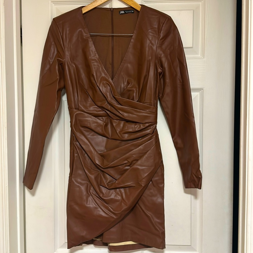 Brown Zara dress